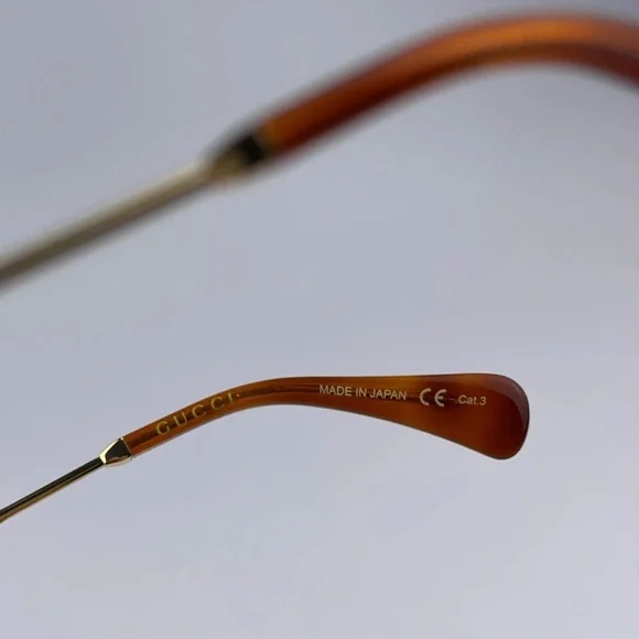 GUCCI Authentic Gold Gray Metal Square Oversized Sunglasses GG0903S 001 60MM NWT - Picture 15 of 16